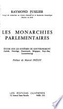 Les monarchies parlementaires