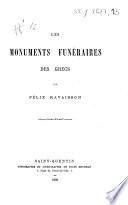 Les monuments funéraires des Grecs