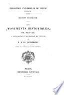 Les monuments historiques de France à l'Exposition universelle de Vienne