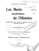 Les morts mystérieuses de l'histoire. Souverains et princes français, de Charlemagne à Louis XVIII