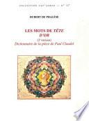 Les mots de Tête d'or (2e version)