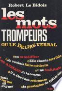 Les mots trompeurs