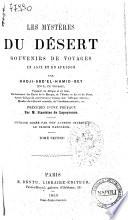 Les mysteres du desert souvenirs de voyages en Asie et en Afrique par Hadji-Abd'el-Hamid-Bey (C.el L. Du Couret)