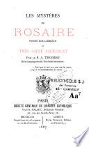 Les mystères du Rosaire proposés pour l'adoration du Très Saint-Sacrement