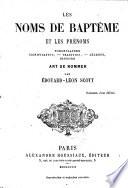 Les noms de baptême et les prénoms