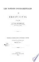 Les notions fondamentales du droit civil