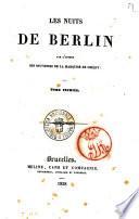 Les nuits de Berlin par l'auteur des souvenirs de la marquise de Crèquy