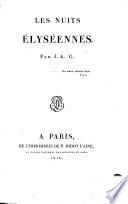 Les nuits Elyséennes