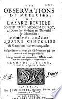 Les Observations de medecine de Lazare Riviere