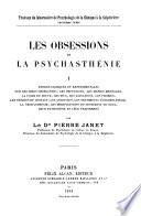 Les obsessions et la psychasthénie