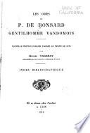 Les odes de P. de Ronsard, gentilhomme vandomois