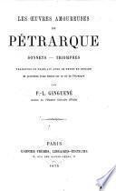 Les oeuvres amoureuses: sonnets, triomphes
