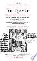 Les Oeuvres de David De Planis Campy ...