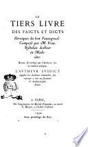 Les oeuvres de maistre François Rabelais accompagnées d'une notice sur sa vie & ses ouvrages, ... par Ch. Marty-Laveaux