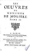 Les oeuvres de monsieur de Moliere