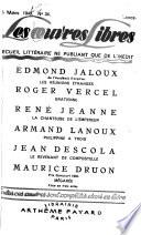 Les Oeuvres libres