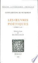 Les oeuvres poétiques