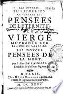 Les oeuvres spirituelles contenant des pensées de l'éternité...