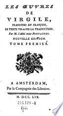 Les oeuvres trad. en francois, le texte visa-vis la traduction. Par (Pierre Francois Guyot) Desfontaines. Nouv. ed