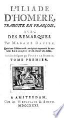 Les oeuvres trad. en francois par Madame Dacier