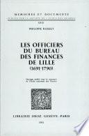 Les officiers du bureau des finances de Lille (1691-1790)