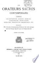Les orateurs sacrés contemporains