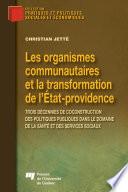Les organismes communautaires et la transformation de l’État-providence