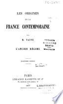 Les origenes de la France contemporaine