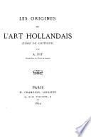 Les origines de l'art hollandais