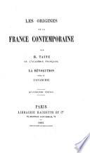 Les origines de la France contemporaine: pt. 1
