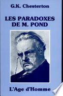 Les Paradoxes de M. Pond