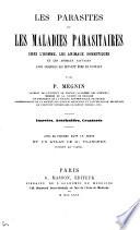 Les parasites et les maladies parasitaires chez l'homme, les animaux domestiques et les animaux sauvages