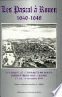 Les Pascal à Rouen 1640-1648