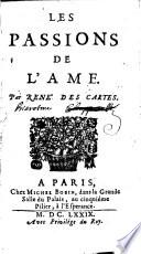 Les passions de l'ame