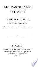 Les pastorales, ou Daphnis et Chloe