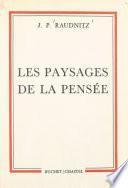 Les paysages de la pensée