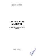 Les pendules à l'heure