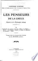 Les penseurs de la Grèce
