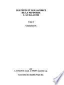 Les Pépin et les Laforce de la Pépinière à Guillaume: Génération IX