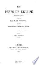 Les Pères de l'Eglise