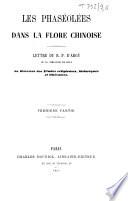Les Phaséolées dans la flore chinoise, lettre du R.P. d'Argy