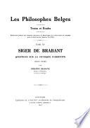 Les philosophes belges