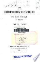 Les philosophes classiques du XIXe siècle en France