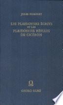 Les plaidoyers écrits et les plaidoiries réelles de Cicéron