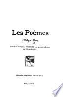 Les poèmes d'Edgar Poe [; traduction de Stéphane Mallarmé, avec portrait et fleuron par Édouard Manet]