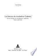 Les Poésies du troubadour Cadenet