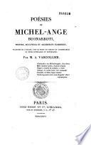 Les poésiesde Michel-Ange Buonarroti, peintre, sculpteur et architecte florentin