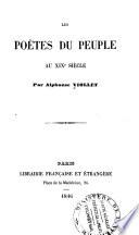 Les poètes du peuple au XIXe siècle