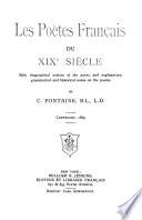 Les poètes français du XIXe siècle