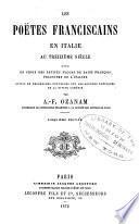 Les poëtes franciscains en Italie au treizième siècle
